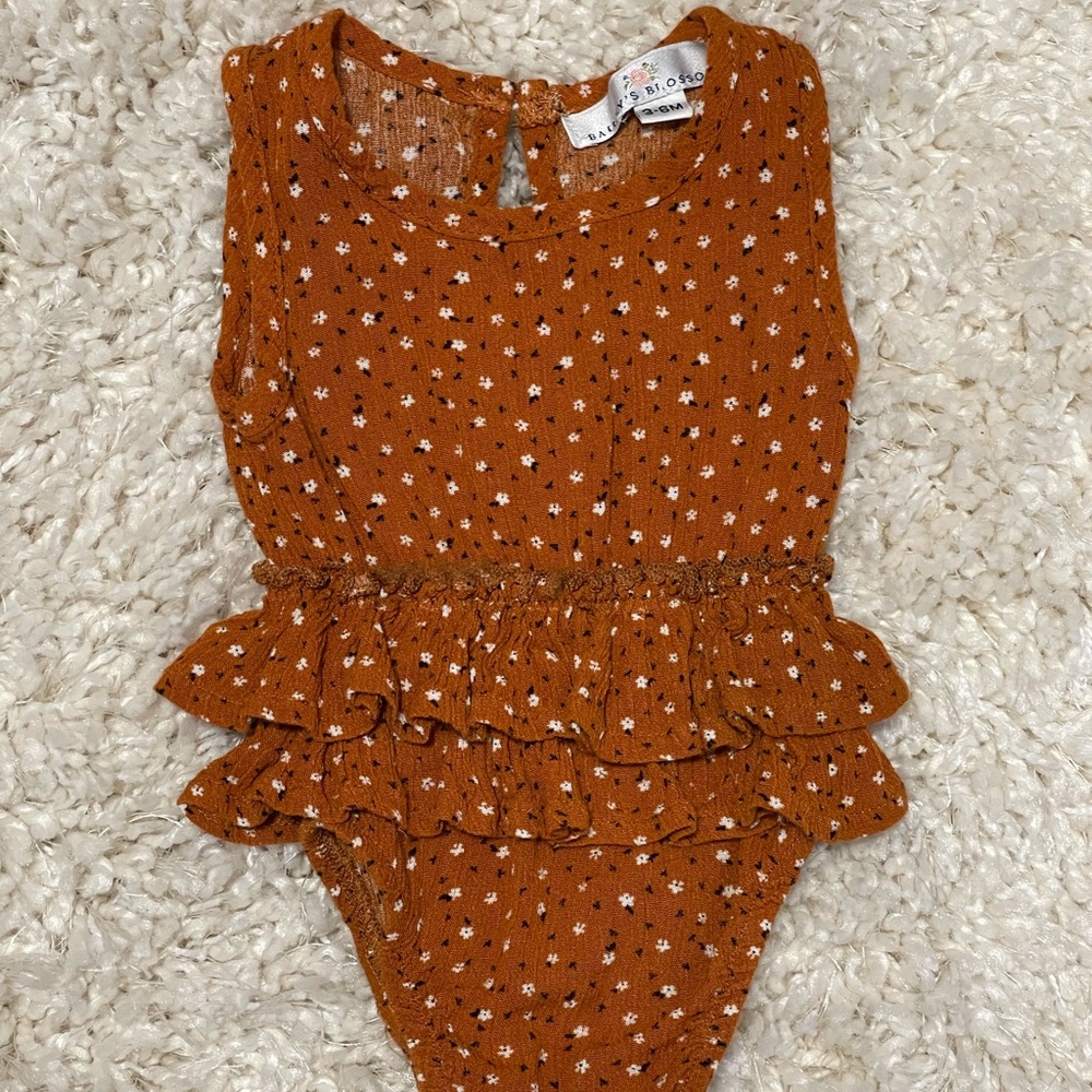 Bailey’s Blossoms ruffle romper